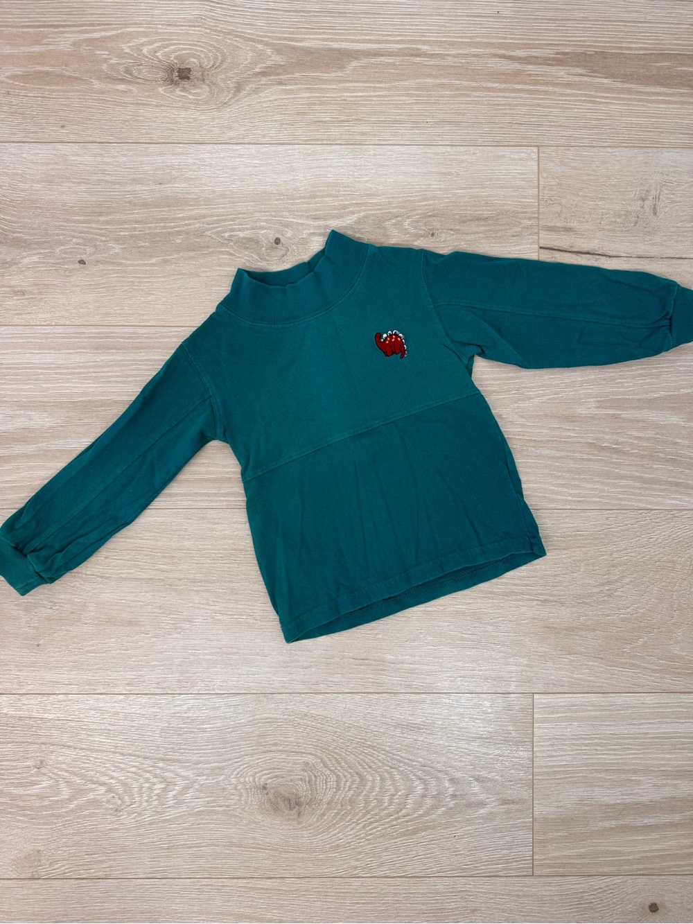 Cowboys & Angels Vintage Dinosaur Embroidered Long Sleeve Tee